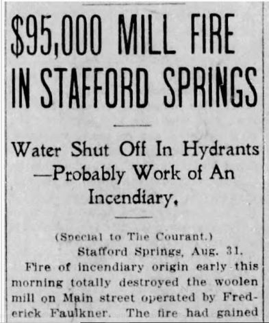 Stafford Springs Fire